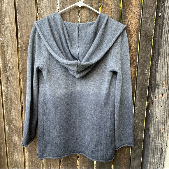 Niki Biki Wool Blend Ombre Hooded Cardigan Sweater Sz M - Picture 2 of 16